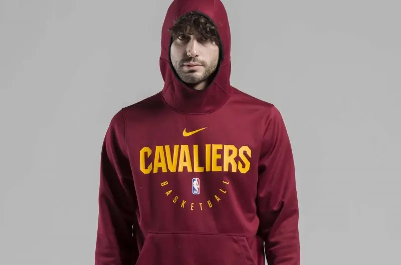 Nike NBA Cleveland Cavaliers Spotlight PO Hoodie/Pulóver - Csapat Vörös - Image 3