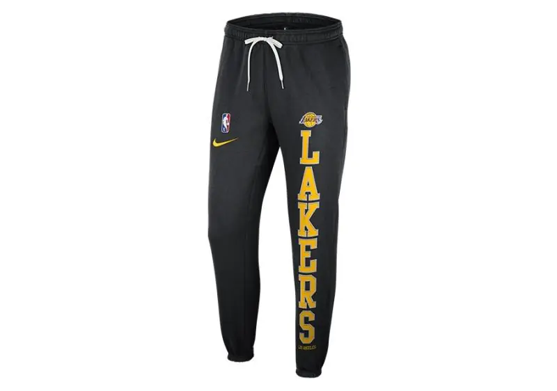 Nike NBA Los Angeles Lakers Courtside Fleece Pants - Black