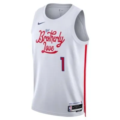 Nike NBA Philadelphia 76ers James Harden City Edition Swingman Jersey White