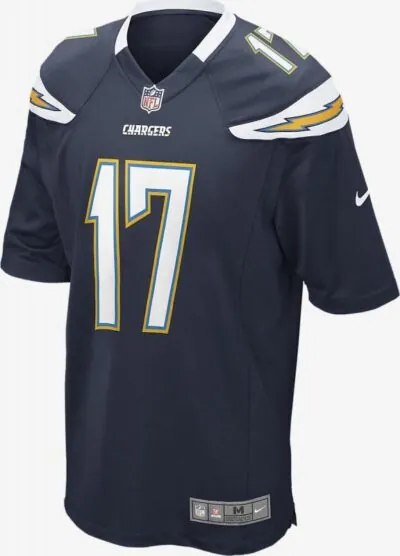 Nike NFL Los Angeles Chargers Philip Rivers Game Jersey - College Navy/ White