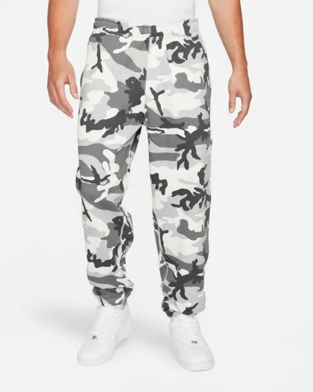 Nike NRG Solo Swoosh Camo Sweatpants - Sail/ White