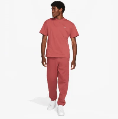 Nike NRG Solo Swoosh Fleece Pants Cedar/White - Image 3