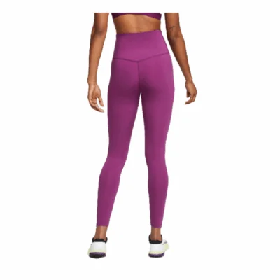 Nike One High-Rise Women's Leggings Sangria/White - Image 2