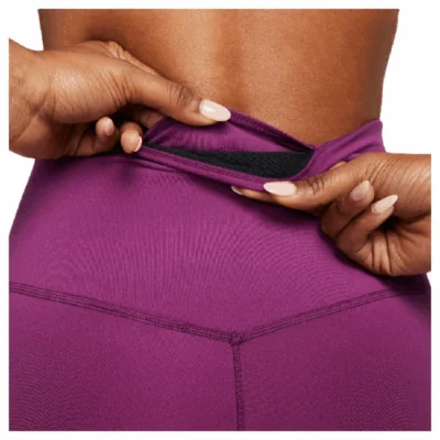 Nike One High-Rise Women's Leggings Sangria/White - Image 3