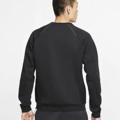 Nike Quilted Crewneck 'Black' - Image 2