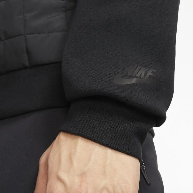 Nike Quilted Crewneck/Pulóver - Fekete - Image 4