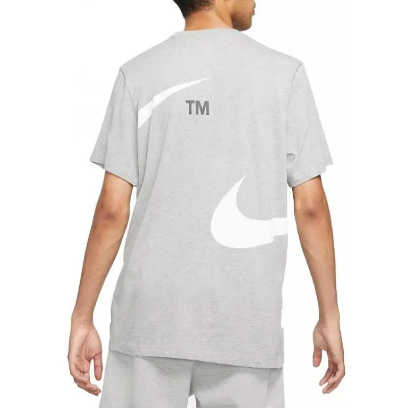 Nike Regular Swoosh T-Shirt - Grey - Image 2