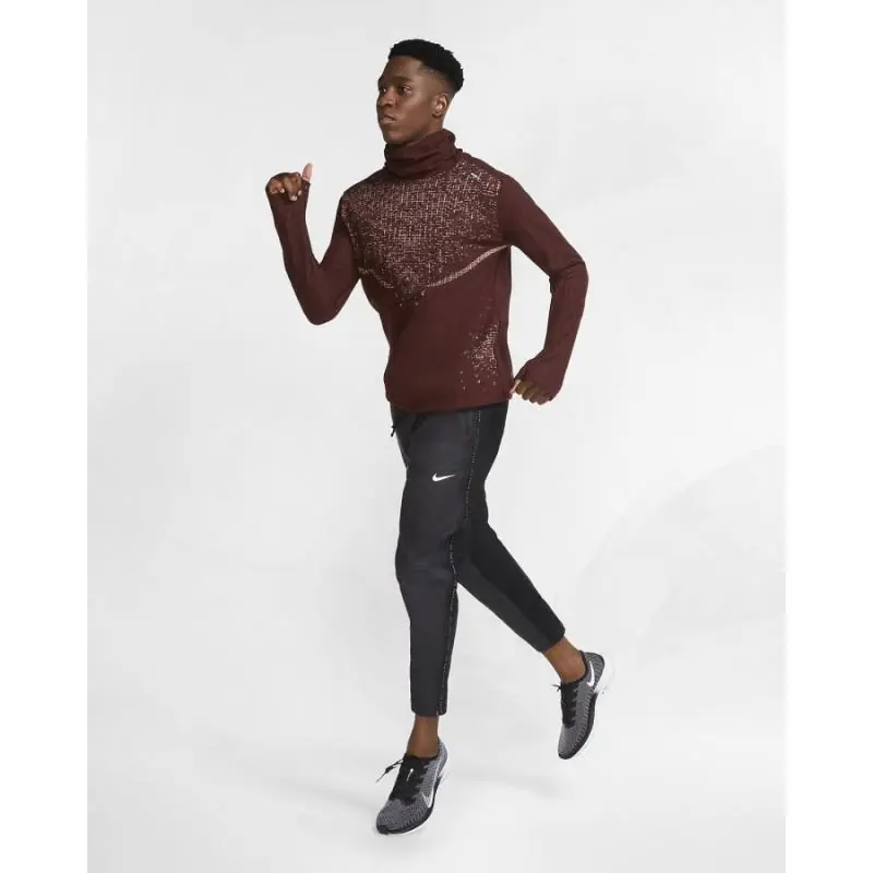 Nike Run Division Wooldorado Running Top/Futó Pulóver - Agyag Vörös - Image 5