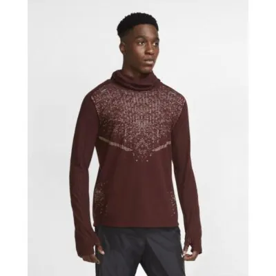 Nike Run Division Wooldorado Running Top - Mystic Date/ Claystone Red/ Pure