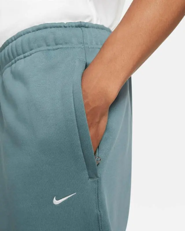 Nike Solo Swoosh Fleece Pants - Hasta/ White - Image 3