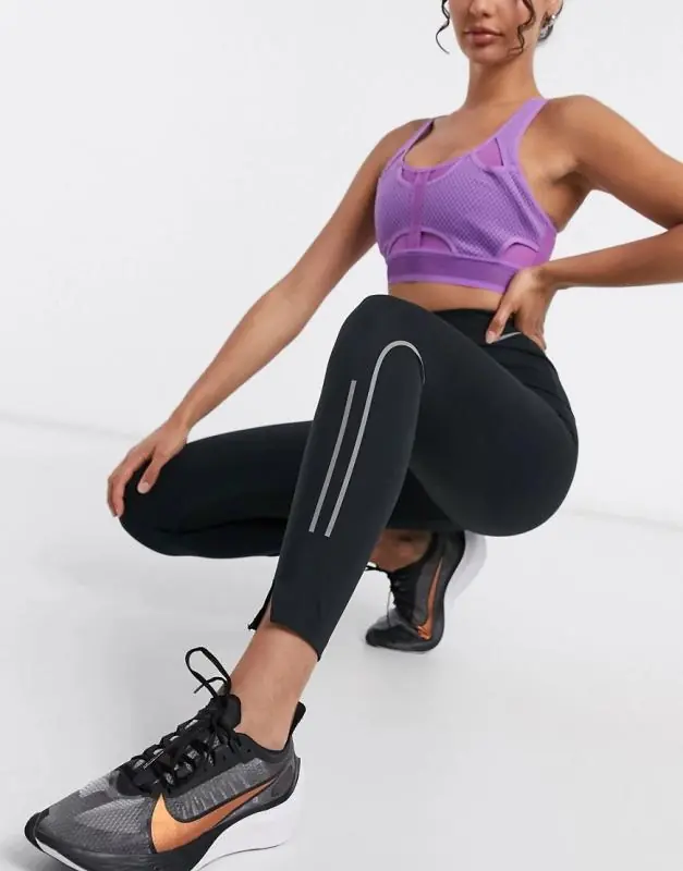 Nike Speed Tight Fit Black 7/8 Length Running Leggings - Image 2
