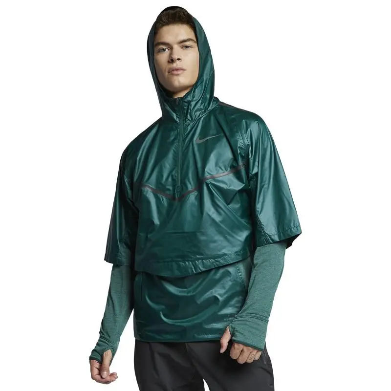 Nike Sphere Running Hooded Jacket - Midnight Spruce/ Faded Spruce