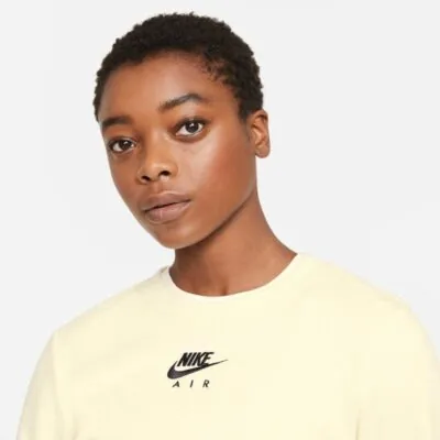 Nike Sportswear Air Fleece Crew - Coconut Milk/ Black - Image 4