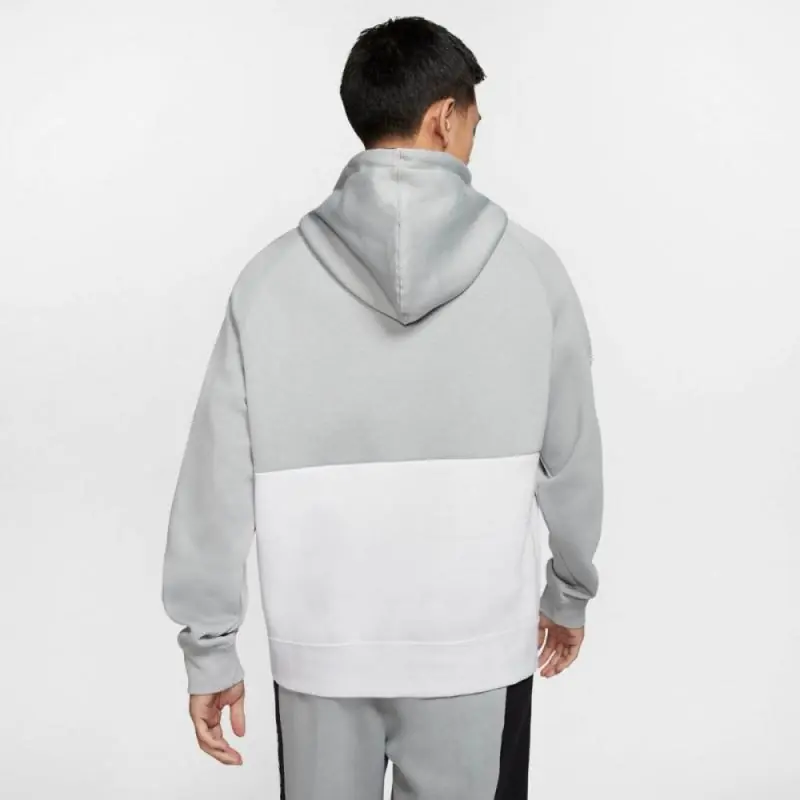 Nike Air Fleece Hoodie/Pulóver - Szürke/Neon/Fekete/Fehér - Image 4