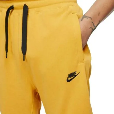 Nike Sportswear Classic Fleece Trousers - Pollen/ Black - Image 2