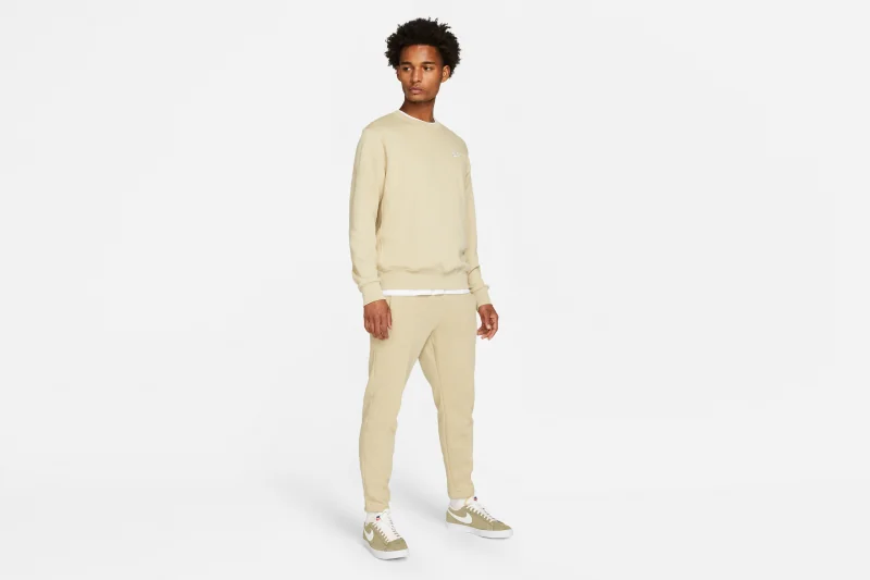Nike Sportswear Club Fleece Crew/Pulóver - Sivatagi Homok - Image 3