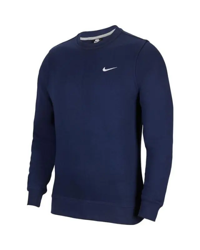 Nike Sportswear Club Fleece Crew/Pulóver - Matróz Kék/Fehér