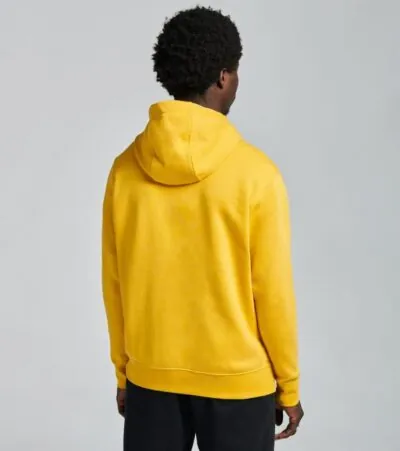Nike Sportswear Club Fleece Hoodie - Solar Flare/ White - Image 3