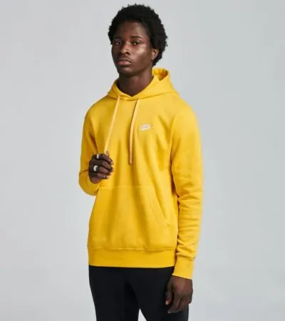 Nike Sportswear Club Fleece Hoodie - Solar Flare/ White