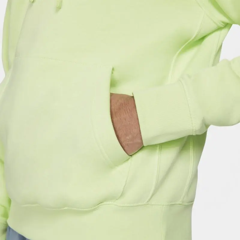 Nike Sportswear Club Fleece Pullover Hoodie/Pulóver - Lime Zöld/Fehér - Image 3