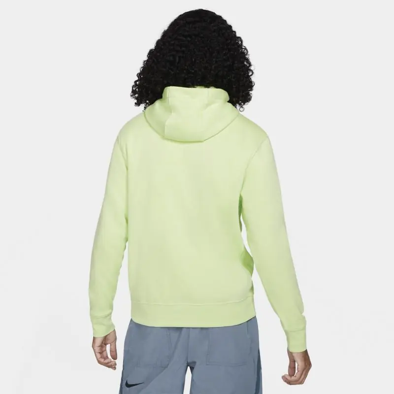 Nike Sportswear Club Fleece Pullover Hoodie/Pulóver - Lime Zöld/Fehér - Image 5