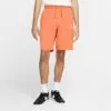 Nike Sportswear Club Fleece Shorts - Orange Trance/ White - Image 2