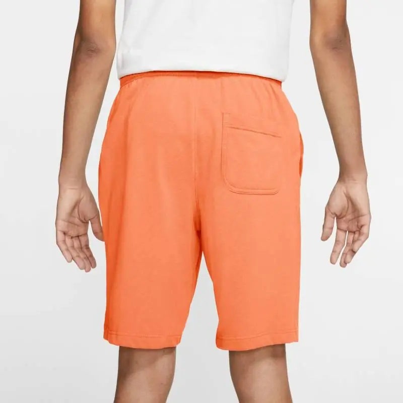 Nike Sportswear Club Fleece Shorts - Orange Trance/ White - Image 4