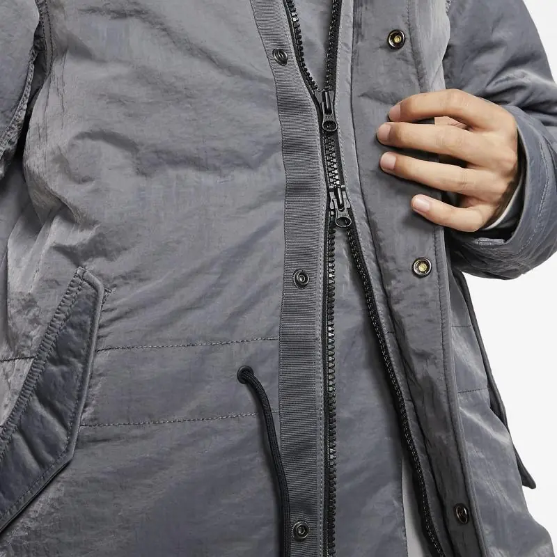 Nike Sportswear Down-Fill Hooded Parka - Dark Grey/ Anthracite/ Black - Image 3