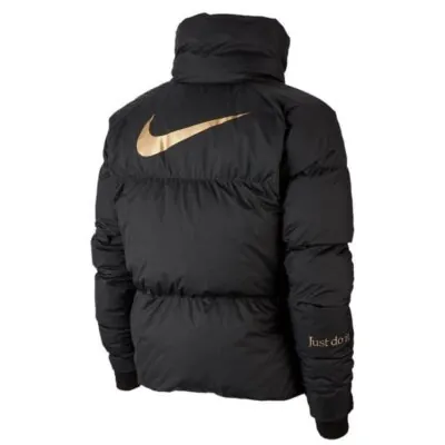 Nike Sportswear Down-Fill Jacket - Balck / Metallic Gold - Image 2