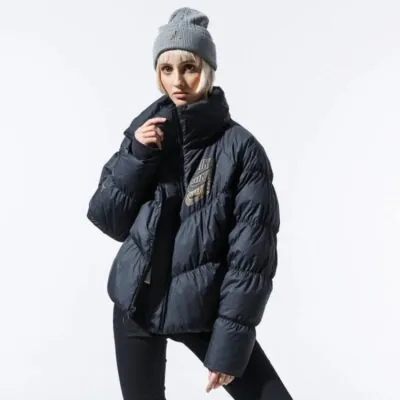 Nike Sportswear Down-Fill Jacket - Balck / Metallic Gold - Image 3