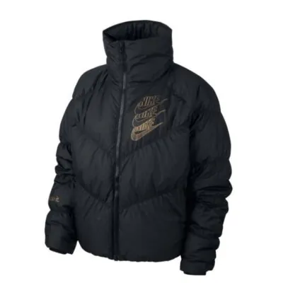 Nike Sportswear Down-Fill Jacket - Balck / Metallic Gold