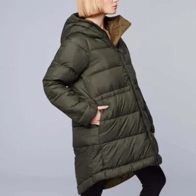 Nike Sportswear Down Fill Reversible Parka Jacket - Sequoia/ Olive Cannvas/ Black - Image 2
