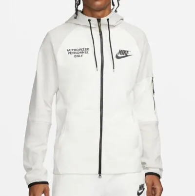 Nike Sportswear Fleece Full-Zip Hoodie Light Bone