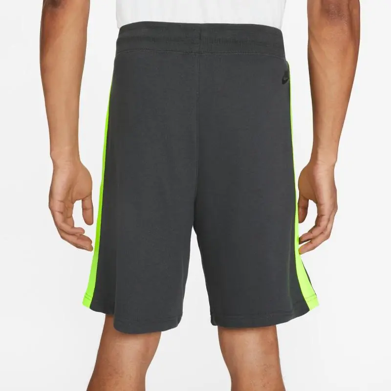 Nike Sportswear Frenc Terry Shorts - Dark Smoke Grey/ Volt/ Volt - Image 4