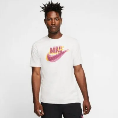 Nike Sportswear Hand Drawn Logo T-Shirt - White - Image 2