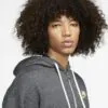 Nike Sportswear Heritage Full-Zip Hoodie - Black/ Heather - Image 2