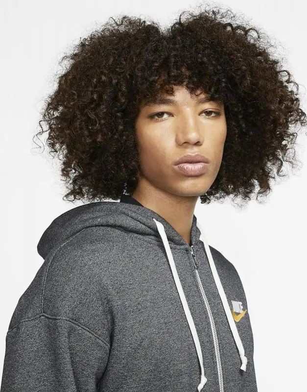 Nike Sportswear Heritage Full-Zip Hoodie/Pulóver - Szürke/Fehér - Image 2