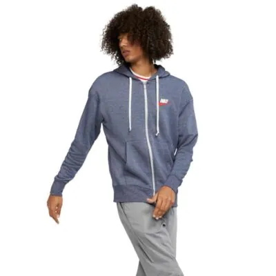Nike Sportswear Heritage Full-Zip Hoodie - Midnight Navy/ Heather