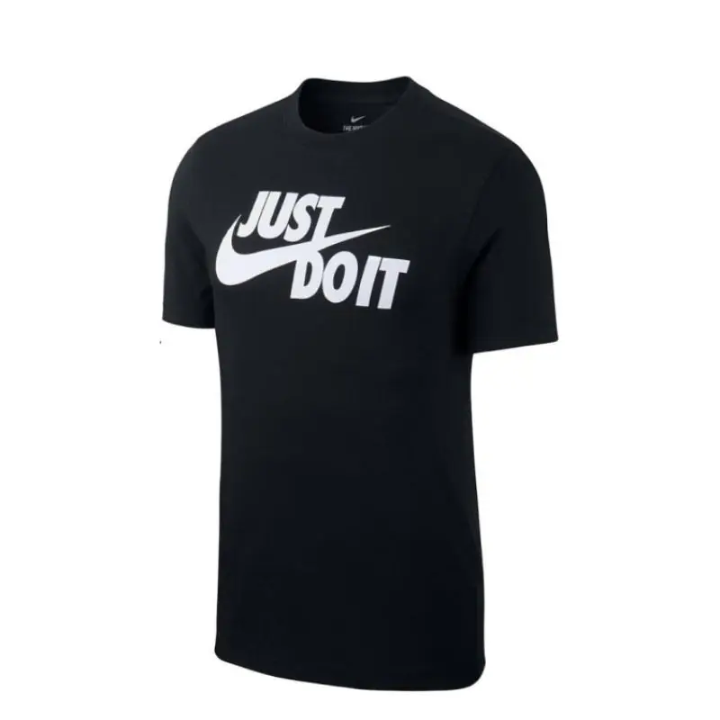 Nike Sportswear Just Do It Swoosh T-Shirt Black - Image 2