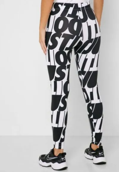 Nike Sportswear Leg-A-See Aop Jdi Leggings - Black/ White - Image 3