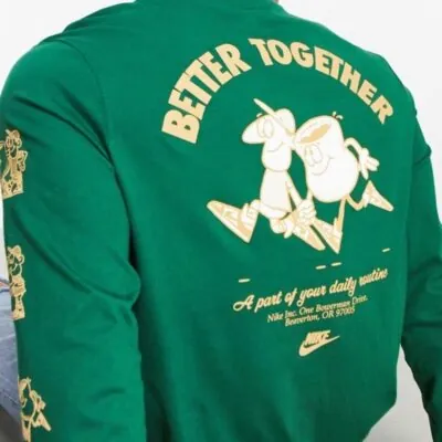 Nike Sportswear Long-Sleeve T-Shirt Gorge Green - Image 3
