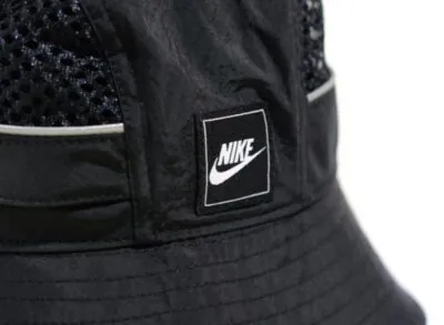 Nike Sportswear Mesh Bucket Hat - Black - Image 3