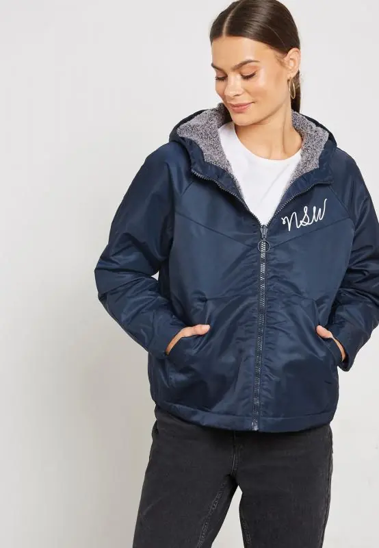 Nike Reversible Sherpa Jacket 'Dark Obsidian'