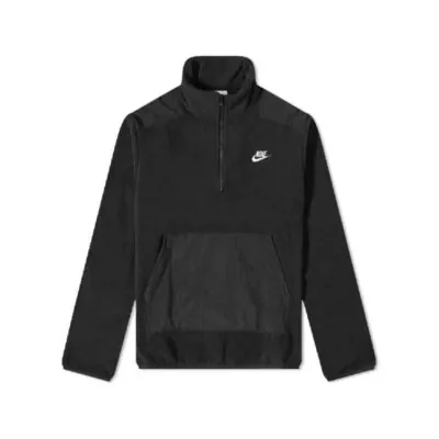 Nike Sportswear Style Essentials+ Fleece Half Zip Winter Sweatshirt Black/White