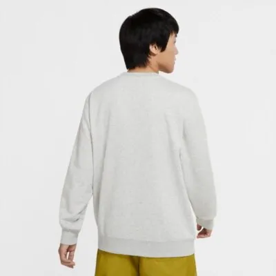 Nike Sportswear Swoosh Crew - Grey Heather/ White/ White - Image 5