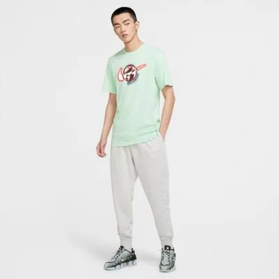 Nike Sportswear Swoosh Fleece Pants - Grey Heather/ White