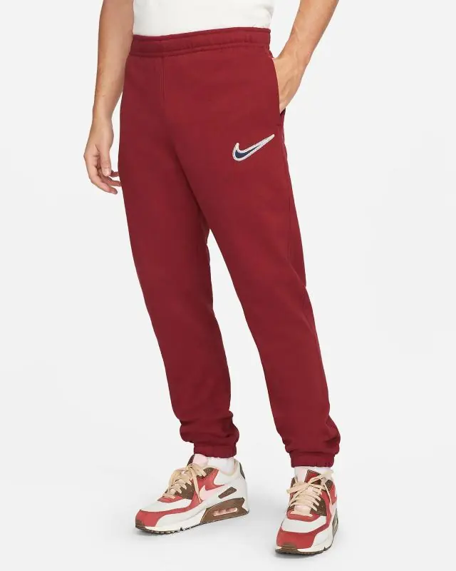 Nike Sportswear Swoosh Fleece Trousers - Bright Red