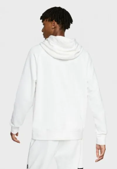 Nike Sportswear Swoosh French Terry Hoodie - White - Image 2