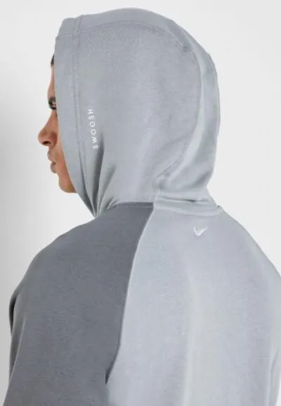 Nike Sportswear Swoosh Hoodie - Particle Grey/ Iron Grey/ White - Image 3
