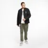 Nike Sportswear Swoosh Men's Quilted Jacket - Black/ White - Image 4